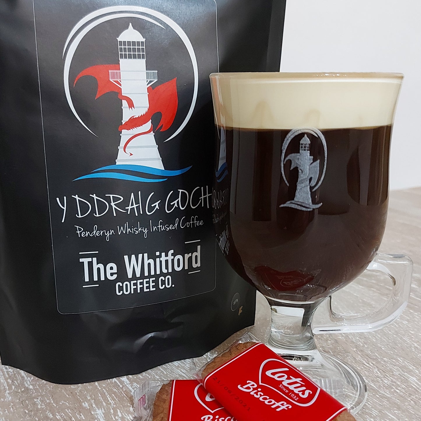 Limited Edition Ddraig Goch Penderyn Whisky Infused Coffee Gift Set
