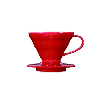 Hario V60 Ceramic Coffee Dripper Red - Size 01